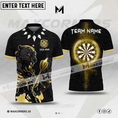 Maxcorners Darts Black Panther Multicolor Option Customized Name 3D Shirt