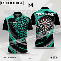 Maxcorners Darts Black Flames Of Hell Multicolor Option Customized Name 3D Shirt