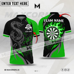 Maxcorners Darts Poison Snake Multicolor Option Customized Name 3D Shirt