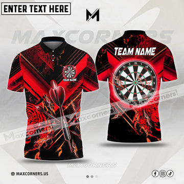 Maxcorners Darts Tiger Legend Multicolor Option Customized Name 3D Shirt