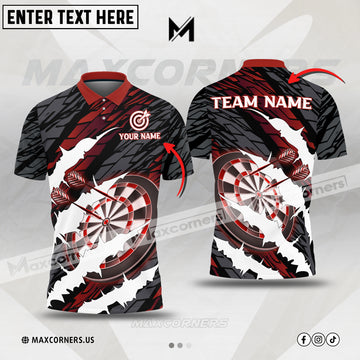 Maxcorners Darts Scratching Multicolor Option Customized Name 3D Shirt