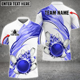 Maxcorners Bowling Ball And Pins Strong Mind Flame Multicolor Option Customized Name 3D Shirt (4 Colors)