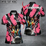 Bowling Ball And Pins Eagle Wings Multicolor Option Customized Name 3D Shirt For Women (6 Colors)