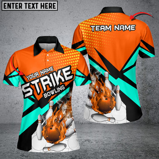 Bowling Ball And Pins Strike Cannon Ball Throw Multicolor Option Customized Name 3D Shirt For Women (5 Colors)