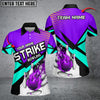 Bowling Ball And Pins Strike Cannon Ball Throw Multicolor Option Customized Name 3D Shirt For Women (5 Colors)