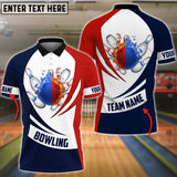 Maxcorners Bowling And Pins Professional Multicolor Option Customized Name 3D Shirt