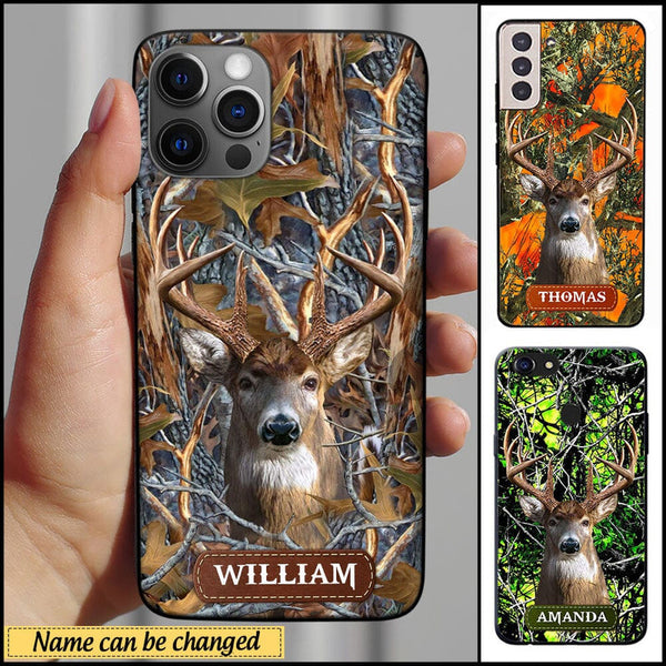 Maxcorners Deer Hunting 3 Personalized Name Multicolor Phone Case