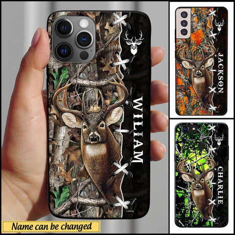 Maxcorners Deer Hunting 2 Personalized Name Multicolor Phone Case