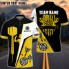 Maxcorners Dart Board US Flag Personalized Name, Team Name 3D Shirt (4 Colors)