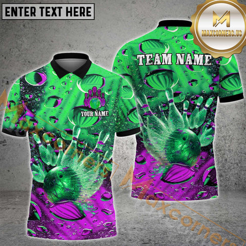 Maxcorners Ball Bowling Jersey Multicolor Options Personalized Name, Team Name 3D Shirt