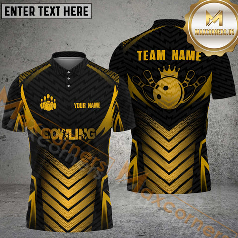 Maxcorners Premium Bowling Jersey Multicolor Options Personalized Name, Team Name 3D Shirt