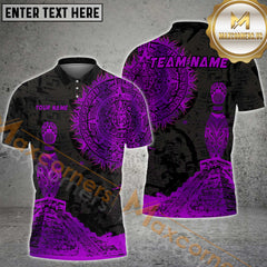 Maxcorners Aztec Bowling Jersey Multicolor Options Personalized Name, Team Name 3D Shirt