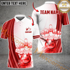 Maxcorners Classic Bowling Jersey Multicolor Options Personalized Name, Team Name 3D Shirt