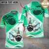 Maxcorners Ball And Pins Water Bowling Jersey Multicolor Options Personalized Name, Team Name 3D Shirt
