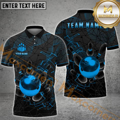 Maxcorners Premium Bowling Jersey Multicolor Options Personalized Name, Team Name 3D Shirt