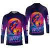 Maxcorners WTF Where Is The Fish Mens Fishing UPF Shirts, Long Sleeve Fishing Shirts, Hooded Sun Shirt, UV Shirts For Men