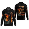 Maxcorners The Man The Myth The Legend, Hooded UPF Shirt, Tournament Fishing Shirt, Funny Fishing Tee Shirts, Long Sleeve Tops