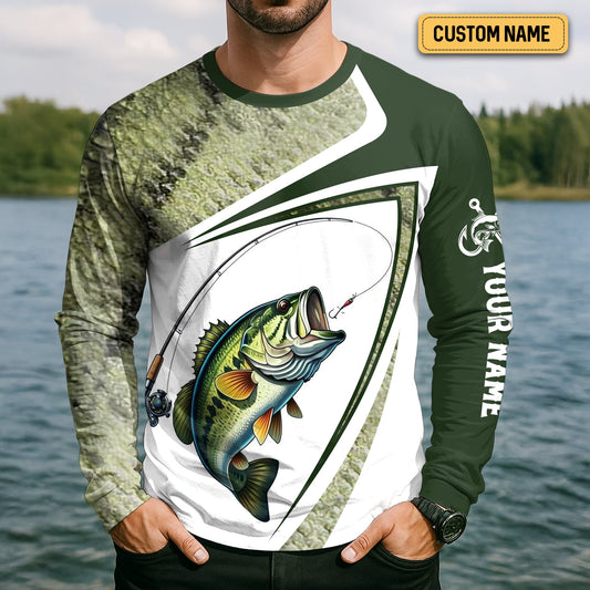 Maxcorners Camo Fishing Shirt, UPF Fishing Shirts, Funny Fishing Shirts For Men, Long Sleeve Fishing Shirts