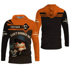 Maxcorners Don't Bobber Me SPF Shirts For Men, Funny Fishing T-Shirt, Hooded Sun Shirt, Men Long Sleeve Shirts