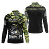 Maxcorners Camo Fishing Shirt, Fishing T-Shirts Funny, Hooded Sun Shirt, SPF Long Sleeve Shirts, Men Long Sleeve Shirt