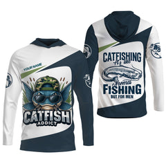 Maxcorners Catfishing Shirt, SPF Long Sleeve Shirts, SPF Shirts For Men, Fishing UPF Shirts, Sun Shirts For Men