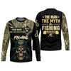 Maxcorners The Man The Myth The Legend, SPF Long Sleeve Shirts, SPF Shirts For Men, Fishing UPF Shirts, Sun Shirts