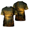 Maxcorners Bible Story Fish And Bread, Long Sleeve Fishing Shirts, SPF Shirts For Men, Fishing UPF Shirts, Sun Shirts