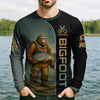 Maxcorners Fish Around & Find Trout Fishing Shirt, Bigfoot Fishing Shirt, SPF Shirts For Men, Funny Fishing Shirt