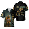 Maxcorners Fish Around & Find Trout Fishing Shirt, Bigfoot Fishing Shirt, SPF Shirts For Men, Funny Fishing Shirt