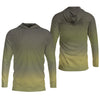 Maxcorners Green Brook Trout Skin UPF Fishing Shirts, Hooded Sun Shirt, Personalized Fishing Gifts, UV Shirts