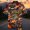 Maxcorners Hot Rod Fire Flame Hawaiian Shirt