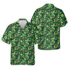 Maxcorners Shamrock St Patrick's Day Dark Green Golf Shirt, Polo Shirts For Men, Golf Shirts For Men, Golfing Apparel