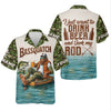Maxcorners Funny Bigfoot Fishing UPF Shirt, Personalized Fishing Shirt for Men