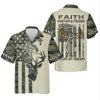 Maxcorners Faith Hunting Fishing Shirt, Christian Camo Deer Bass Patriotic Long Sleeve, Fishing UPF Shirts