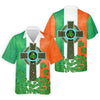 Maxcorners Celtic Cross Knotwork St Patrick's Day Shamrock Golf Shirt, Men's Golf Polo Shirts, Golf Shirts For Men