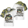 Maxcorners Basshole Kiss My Bass Fishing UPF Shirts, Funny Fishing Shirt, Fishing Shirts For Men