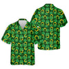 Maxcorners Four Leaf Clovers Golden Horseshoes St Patrick's Day Golf Shirt, Polo Shirts For Men, Golf Shirts For Men