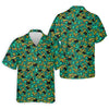 Maxcorners Shamrock Beer Lucky Four Leaf Clover St Patrick's Day Pot Of Gold Polo Shirts For Men, Golf Gift For Men
