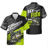 Maxcorners Hey Fish Wanna Hook Up Neon Fishing SPF Shirt For Men, Fishing Gifts For Men, Men's Fishing Shirt