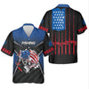 Maxcorners Largemouth Bass Fishing Patriotic Fishing Shirt, SPF Shirt For Men, Presents For Fishermen