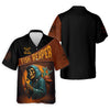 Maxcorners Fish Reaper Horror Fishing SPF Shirt For Men, Fishing Gifts For Men, Men's Fishing Shirt