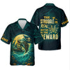 Maxcorners The Struggle Is Real But So Is The Reward Horror Fishing SPF Shirt For Men, Men's Fishing Shirts Long Sleeve