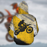 Maxcorners Motocross Expert Rider ( Yellow ) Customize Name And Number 3D Shirts