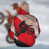 Maxcorners Motocross Expert Rider ( Red ) Customize Name And Number 3D Shirts