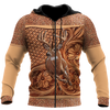 Max Corner Deer Hunting Leather Flower Pattern 3D All Over Printed Shirts Gift For Hunter