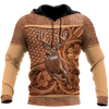 Max Corner Deer Hunting Leather Flower Pattern 3D All Over Printed Shirts Gift For Hunter