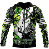 Max Corner Light Green Deer Hunting 3D Custom All Over Printed Shirts Gift For Hunter