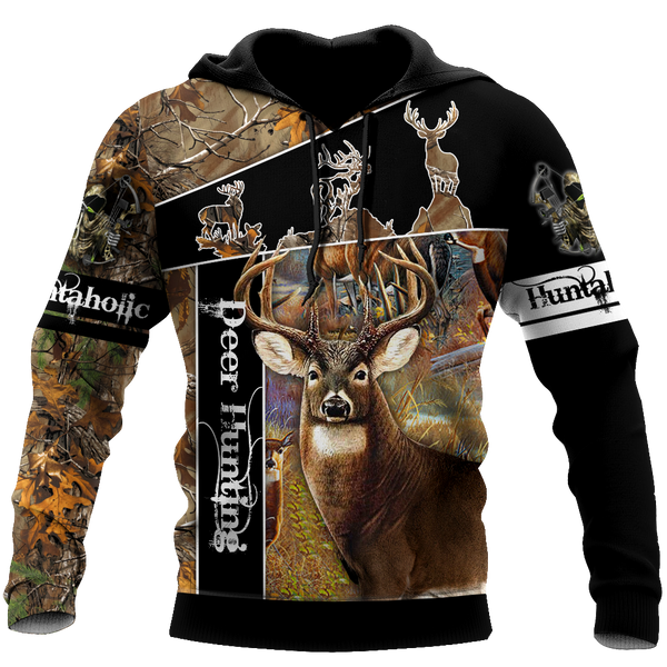 Max Corner Huntaholic Deer Hunting 3D All Over Printed Shirts Gift For Hunter