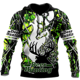 Max Corner Light Green Deer Hunting 3D Custom All Over Printed Shirts Gift For Hunter