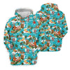 Maxcorners Women's Funny Surfing Santa Hawaiian Golf Shirt, Christmas Golf Shirt, Women’s Golf Polo LM1507